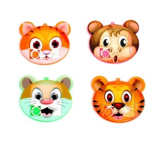 MIX PUZZLE A SCORRIMENTO FACCE DI ANIMALI (48 pz)