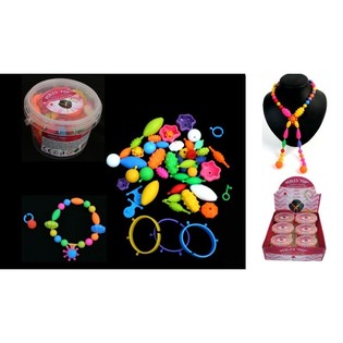 CREA LA TUA COLLANA O IL TUO BRACCIALETTO, 200 pezzi. IN DISPLAY (6 pz.)