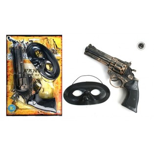 Pistola Western + Maschera su Card (12 pz.)