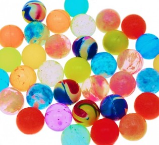 MIX PALLINE RIMBALZANTI Ø2 Cm. (100 pz.)