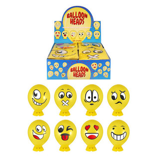 Teste di Palloncino Smileys con Supporto – Espositore da 240 pz.