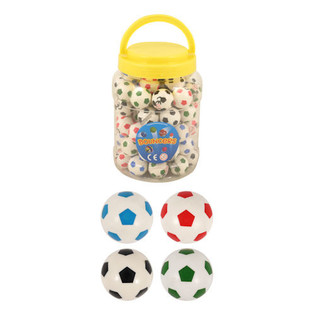 Palline Rimbalzine Calcio Ø3.3 cm in Barattolo (72 pz.)