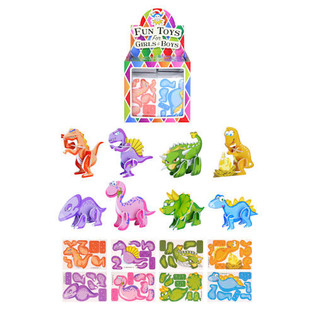 Mini Puzzle 3D Dinosauro in Espositore (144 pz.)