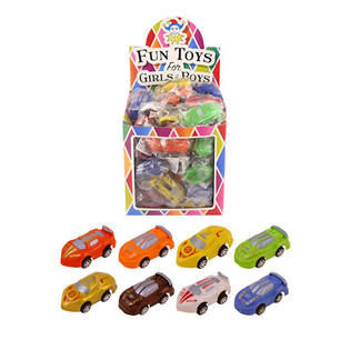 PICCOLE AUTO SPORTIVE PER PESCA DI BENEFICENZA IN DISPLAY (72 pz.)