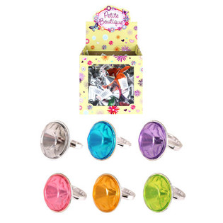 Grandi Anelli con Diamante per Bambini in Espositore (80 pz.)