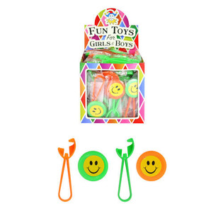 LANCIADISCHI SMILEY COLORATI IN DISPLAY (48 pz.)