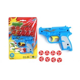 Pistola spara dischi su scheda blister (24 pz.)