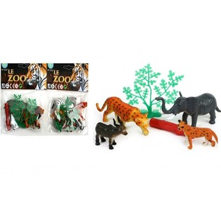 SET ANIMALI DELLO ZOO (24 pz.)