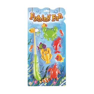 GIOCO DI PESCA MAGNETICA SU SCHEDA (12 pz.)