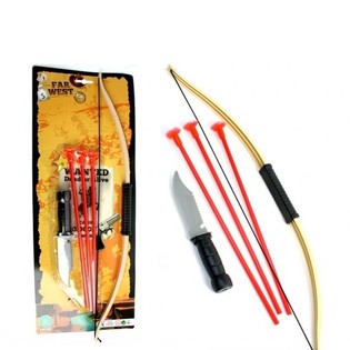 Set arco e frecce su scheda (12 pz.)