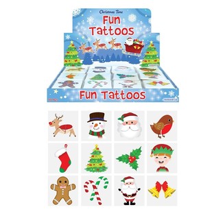 TATUAGGI NATALIZI DIVERTENTI – MODELLO NATALE (48 bustine x 12 pz.)
