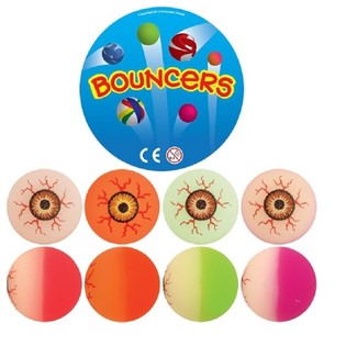 Mix di Palline Rimbalzanti con Occhi, &Oslash;3,3 cm (100 pz.)