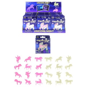 UNICORNI FLUORESCENTI / DECORAZIONI PER SOFFITTO IN DISPLAY (24 pz.)