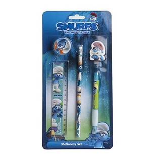 Set di Cancelleria Puffi 5 Pezzi (12 pz.)