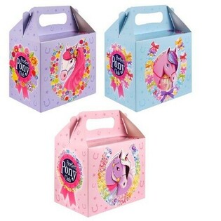 Scatola Menu Bimbo &ndash; Pony &ndash; 14 x 9,5 x 18 cm (6 pz.)
