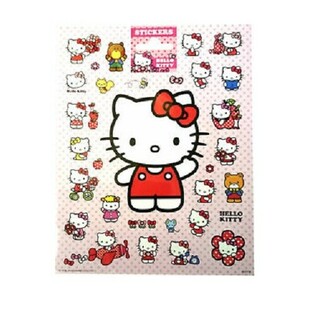 Fogli di Adesivi Grandi Hello Kitty, 20x16 cm (10 pz)