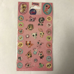 Adesivi Little PetShop, 20 x 10 cm (10 pz.)