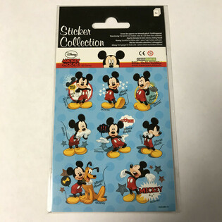 FOGLIO ADESIVI: DISNEY MICKEY MOUSE, Dim. 16 x 9 cm (10 pz.)