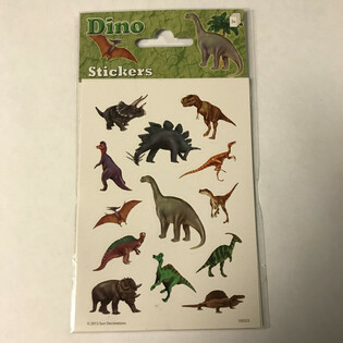 FOGLI DI ADESIVI: DINOSAURO, 16 x 9 cm (10 pz.)