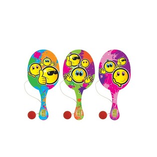 Gioco di Racchetta con Pallina Smiley (12 pz.)