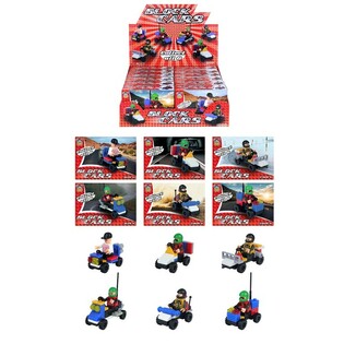 BLOCK CARS – Veicoli in Mattoncini in Display (12 pz.)