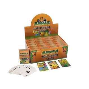 MINI CARTE DA GIOCO – MODELLO: GIUNGLA IN ESPOSITORE (24 pz.)