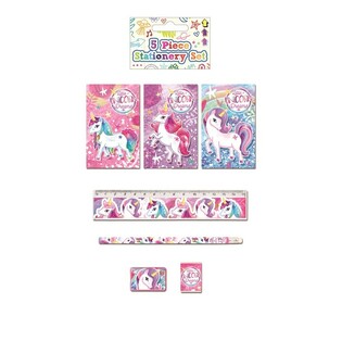 Set di cancelleria unicorno da 5 pezzi (24 pz.)