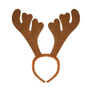 Cerchietto Renna di Natale - Marrone (24 pz)