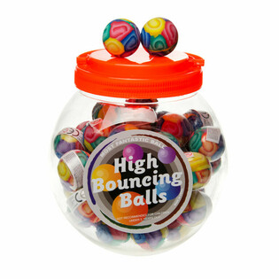 PALLINE RIMBALZINE Ø 3,6 Cm IN BARATTOLO (48 pz.)