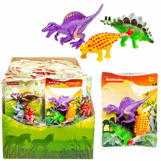 3 Dinosauri in Sacchetto (60 pz.)
