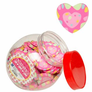 Gomme a Cuore in Barattolo (100 pz.)