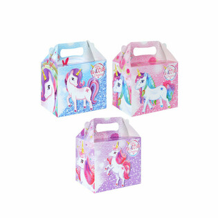 SCATOLA MENU ENFANT &ndash; UNICORNO &ndash; 14 x 9,5 x 18 cm (12 pz.)
