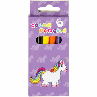 SET DA 6 MATITE COLORATE - UNICORNO (24 pz.)