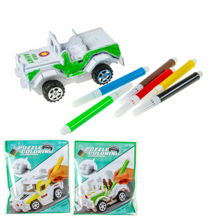 Puzzle 3D Costruisci e Colora la tua Auto (12 pz.)