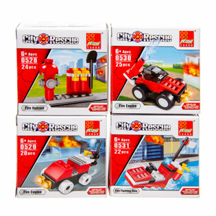MATTONCINI COSTRUZIONI - VIGILI DEL FUOCO (12 Pz.)