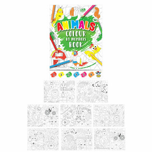Libro da Colorare con Numeri - Animali (48 pezzi)