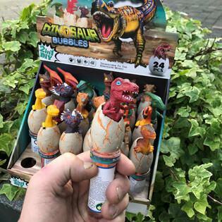 Bacchette Bolle di Sapone Dinosauro 3D (24 pezzi in display)