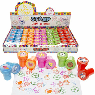 Timbri Assortiti in Espositore da Banco (60 pz.) - Ingrosso Giochi