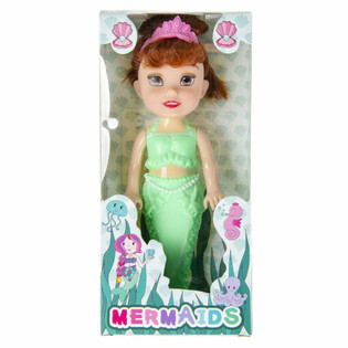Adorabile Bambola Sirena in Scatola con Vetrina, 18 cm (12 pz.)