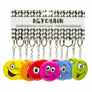 Portachiavi Smiley con Specchio (48 pezzi)