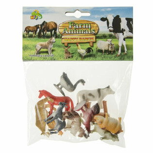 Set di 12 Personaggi Animali della Fattoria (12 pz.)