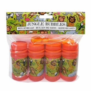 Bolle di Sapone Animali della Giungla 50ml (Confezione da 4)