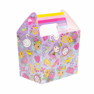Scatola menu / Scatolina regalo Principesse 14x10x17 cm (12 pz.)