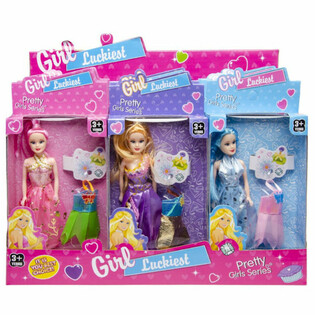 Bambole con Accessori in Display - 12 Pezzi