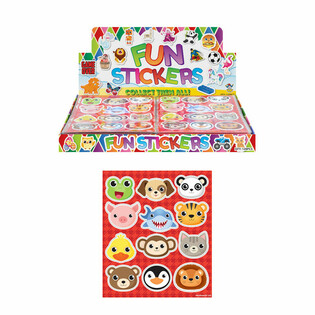ADESIVI FUN STICKERS - MODELLO: ANIMALI (120 pz.)