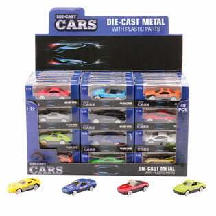 Mix di Auto Sportive, Scala 1:72 in Espositore (48 pz.)