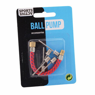SPORTS ACTIVE - SET 7 PEZZI ACCESSORI PER POMPA PER PALLONI