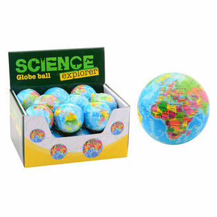 SCIENCE EXPLORER - Palla Mappamondo in Schiuma Ø6 cm (Display da 18 pezzi)