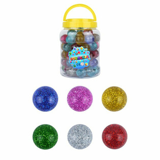 Palline Rimbalzine Glitterate Ø3,3cm (72 pezzi)