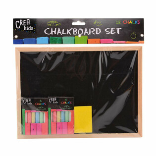 Set Lavagna CREA KIDS 29x21CM con Gessetti e Spugna (12 pz.)